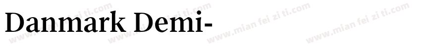Danmark Demi字体转换